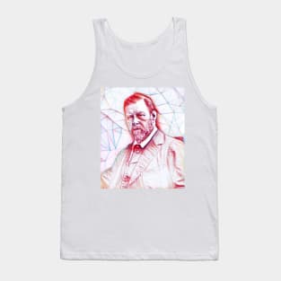 Bram Stoker Portrait | Bram Stoker Artwork Line Art Tank Top